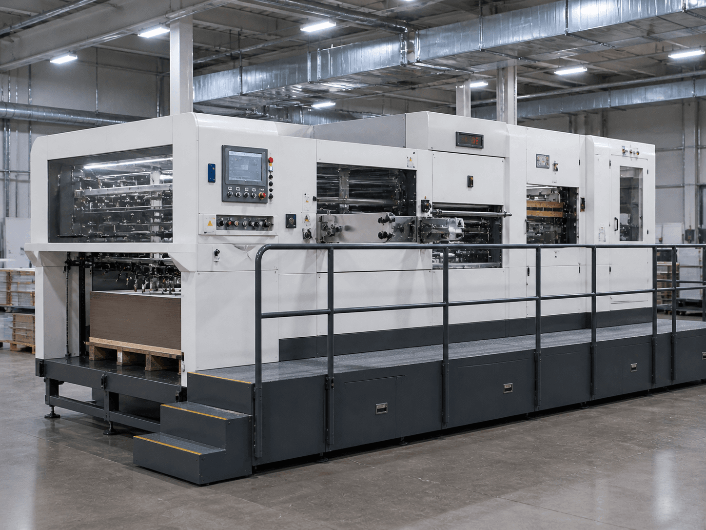 Automatic die cutting press